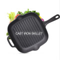 10-Zoll-Gusseisenguss-Grillpfanne